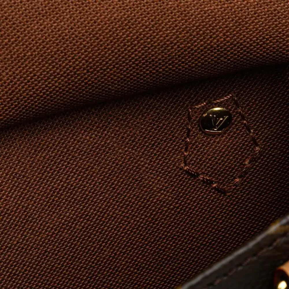 LOUIS VUITTON Authentic Brown Monogram Leather Shoulder Bag